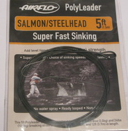 5 ft (1.5 m) polyleader salmon steel head  24 lb (10.9 kg) super fast sinking Airflo